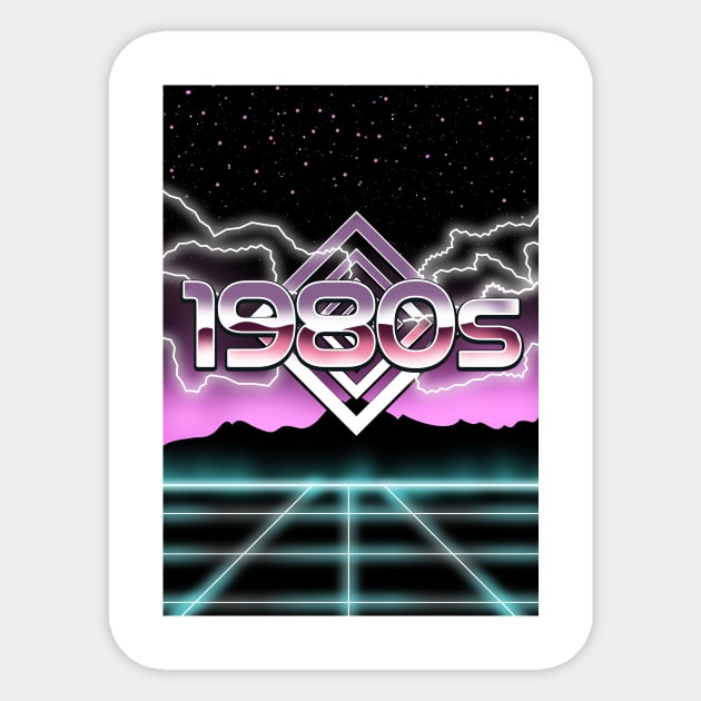 Electronic 1980s Sticker by nickemporium1